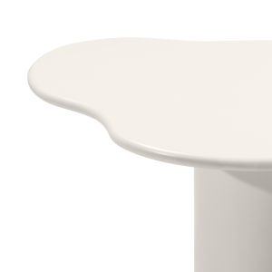 Stół do jadalni Pinar 180 cm, szarobeżowy, obłe kształty