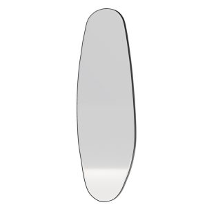 Lustro wiszące w czarnej ramie Frivatti, 55x150 cm, nieregularny kształt