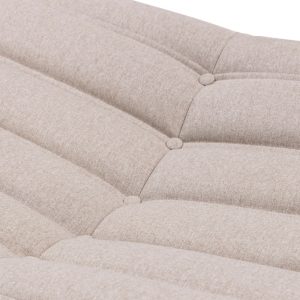 Puf tapicerowany Fugi beżowoszary