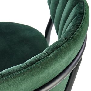 Krzesło do jadalni tapicerowane zielone K426