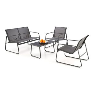 Zestaw mebli ogrodowych Conor, popielaty 