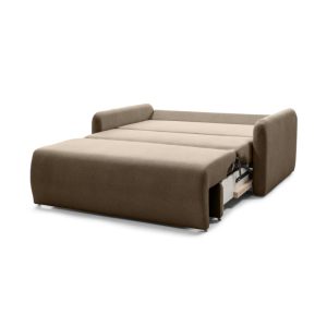 Sofa z funkcją spania i pojemnikiem Diosa Maxi, brązowa