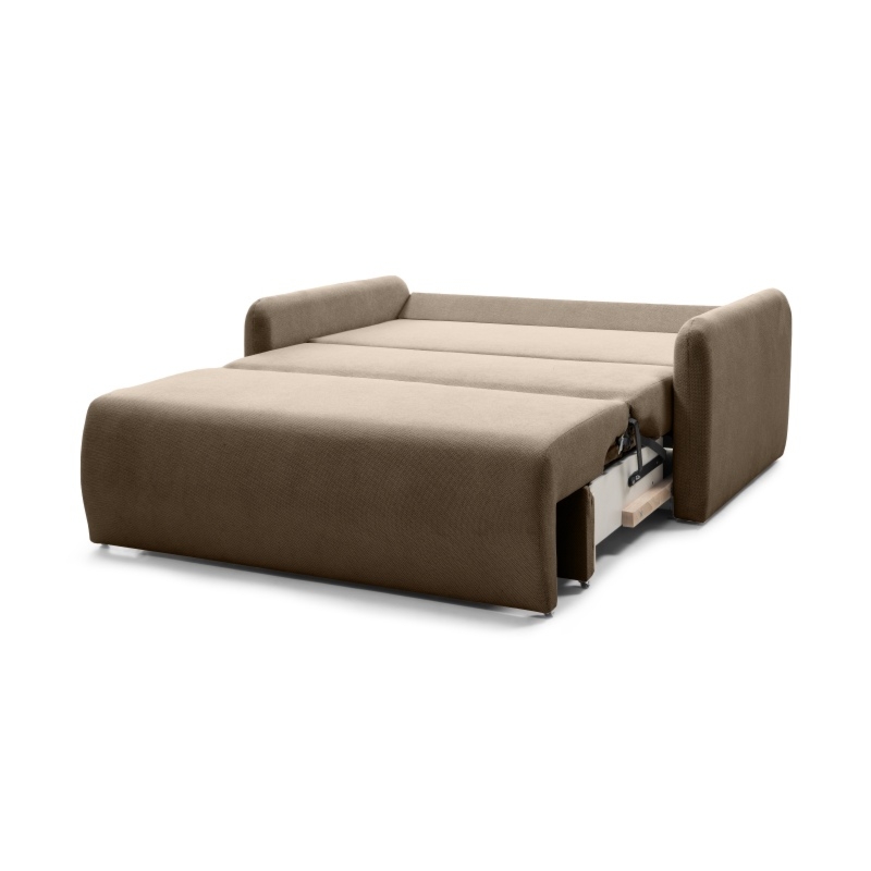 Sofa z funkcją spania i pojemnikiem Diosa Maxi, brązowa