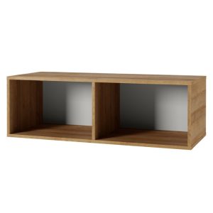 Półka Calabrini 100 cm, wisząca/stojąca, dąb złoty