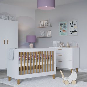 Łóżko dziecięce białe 60x120 cm From