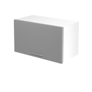 Szafka górna biała / jasnoszara mat / wysoki połysk 60 cm Vento