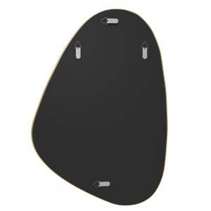 Lustro wiszące w złotej ramie Libia, 76x51 cm, nieregularny kształt