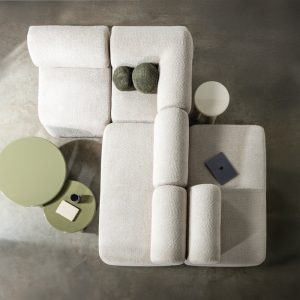 Narożnik modułowy Moso, zaokrąglony, prawy/lewy