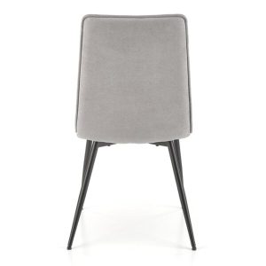 Krzesło do jadalni tapicerowane szare K493
