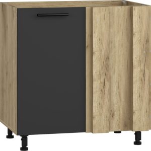 Szafka zlewozmywakowa antracyt mat 80 cm Vento