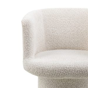 Fotel obrotowy Hako boucle, kremowy