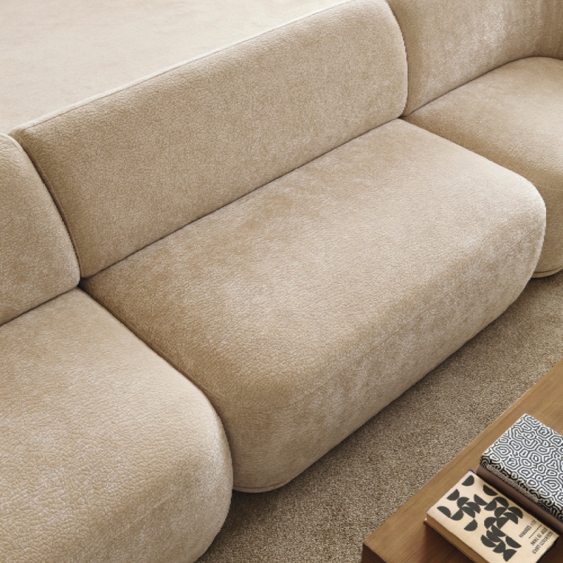 Moduł środkowy Nobo 124 cm, zaokrąglony