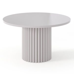 Stolik kawowy Modo, okrągły, kaszmirowy, lamele