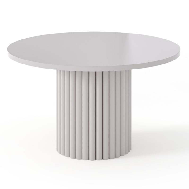 Stolik kawowy Modo, okrągły, kaszmirowy, lamele