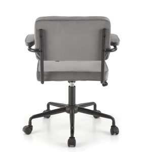 Fotel biurowy velvet szary Fidel