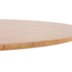 Stół okrągły dąb złoty / biały mat / połysk 80 cm Sting