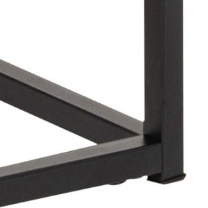 Stolik kawowy z gazetnikiem dąb dziki / czarny mat 110 x 60 cm Seaford