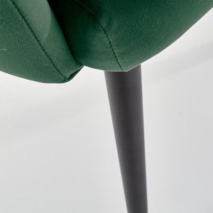 Krzesło do jadalni tapicerowane zielone K410