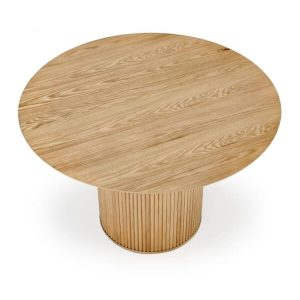 Stół okrągły dąb naturalny mat 120 cm Lopez