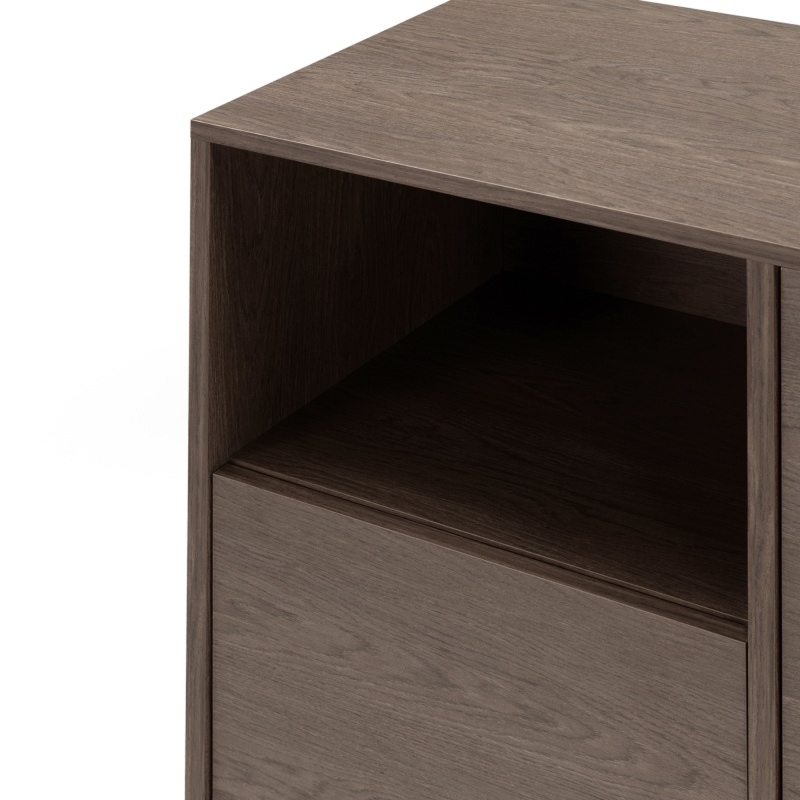 Komoda czterodrzwiowa Kanso, Dąb Baltic Storm