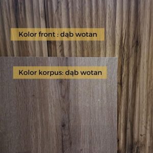 Komoda z drzwiami dąb wotan mat 152 cm Fiori