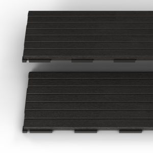 Zestaw 16 desek kompozytowych, tarasowych Ardena z drewna WPC ciemnoszare, łatwy montaż