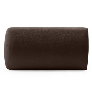 Otomana modułowa Nobo prawostronna, brązowa, obłe kształty