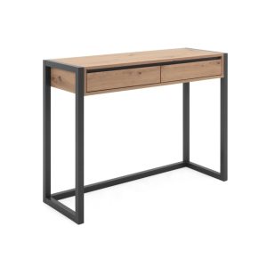 Konsola z szufladami dąb / antracyt mat 100 cm Denver