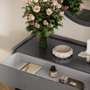 Komoda z szufladami antracyt / grafit mat 110 cm Teo