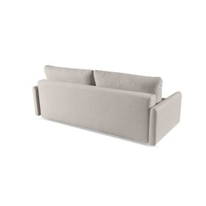 Sofa rozkładana Prasto z pojemnikiem, beżowoszara