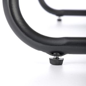 Fotel wypoczynkowy na płozie czarny / naturalny Whisper